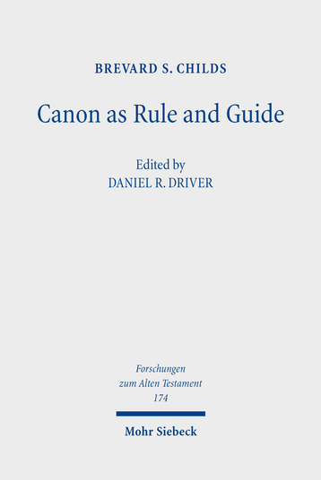 Canon as Rule and Guide (2023)